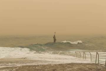 Telde advierte del peligro del baño en las playas del municipio (Foto Antonio Rico)